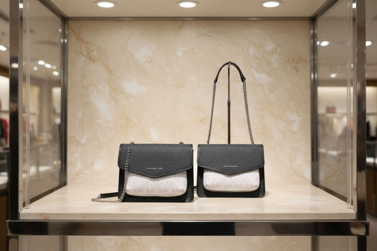 MICHAEL KORS REGINA MEDIUM FLAP CONVERTIBLE CHAIN SHOULDER BAG/CROSSBODY