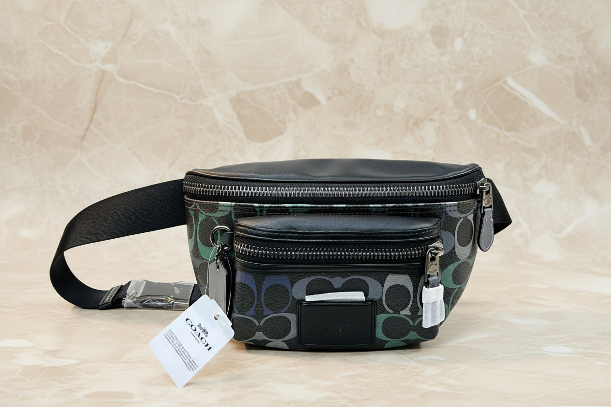 COACH WESTWAY WAISTPACK/CHEST BAG - GRAPHITE GREEN