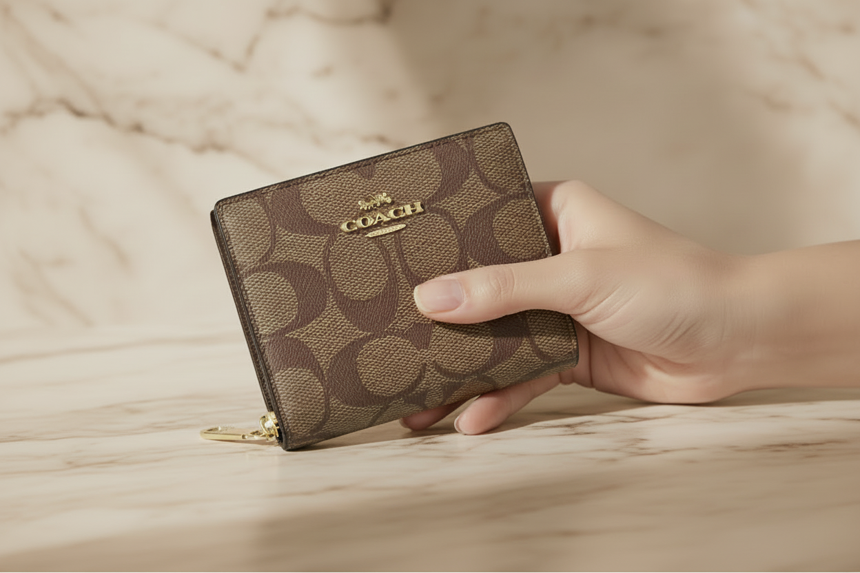 COACH SMALL SNAP BIFOLD WALLET