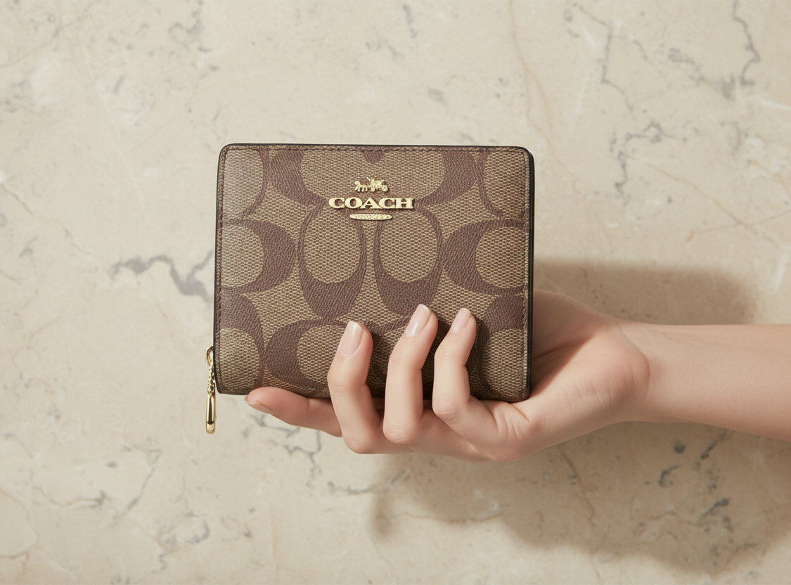 COACH SMALL SNAP BIFOLD WALLET