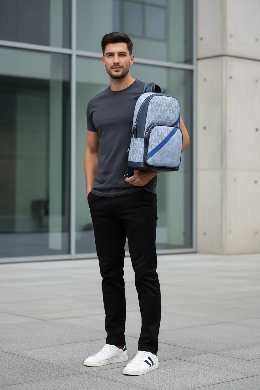 MICHAEL KORS COOPER COMMUTER SLINGPACK CHAMBRAY