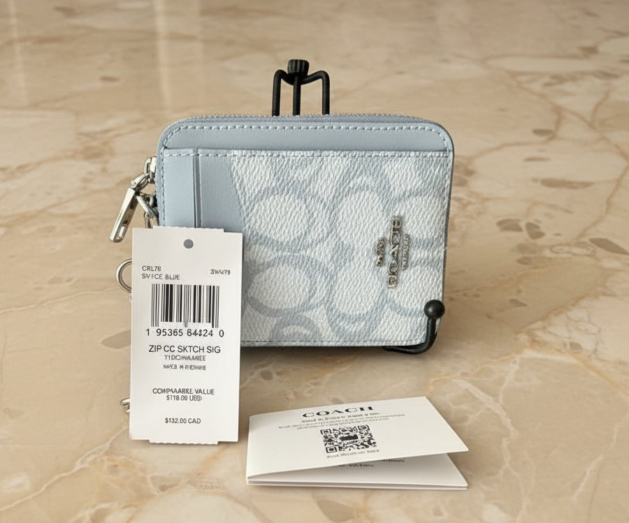 COACH ZIP CARD CASE