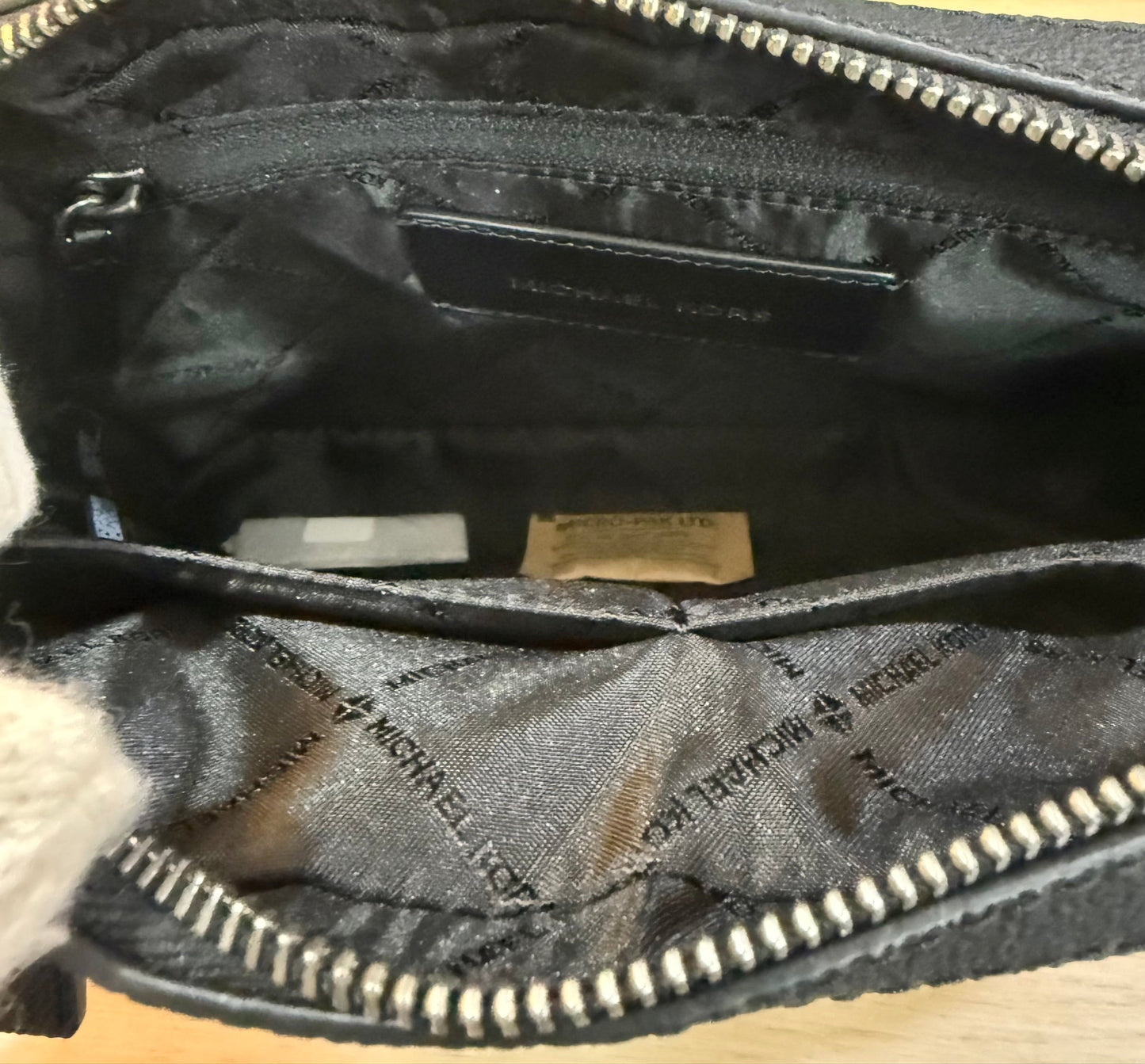 MICHAEL KORS COOPER EMBELISHED SIGNATURE LOGO UTILITY CROSSBODY