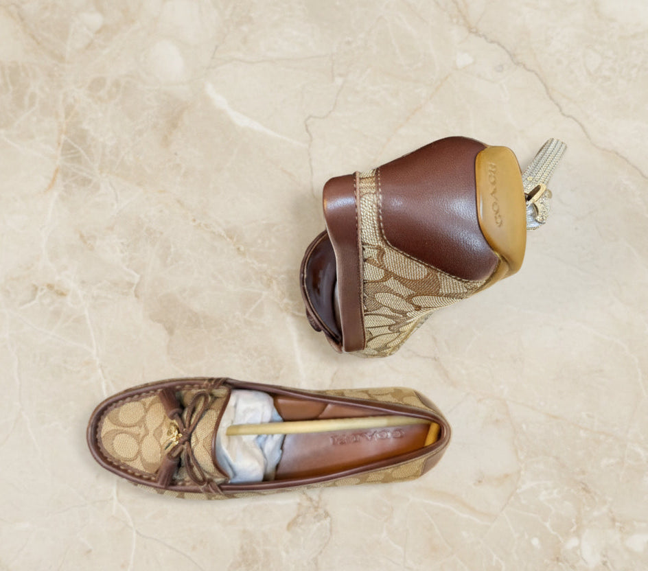 COACH JACQUARD FLAT SHOES