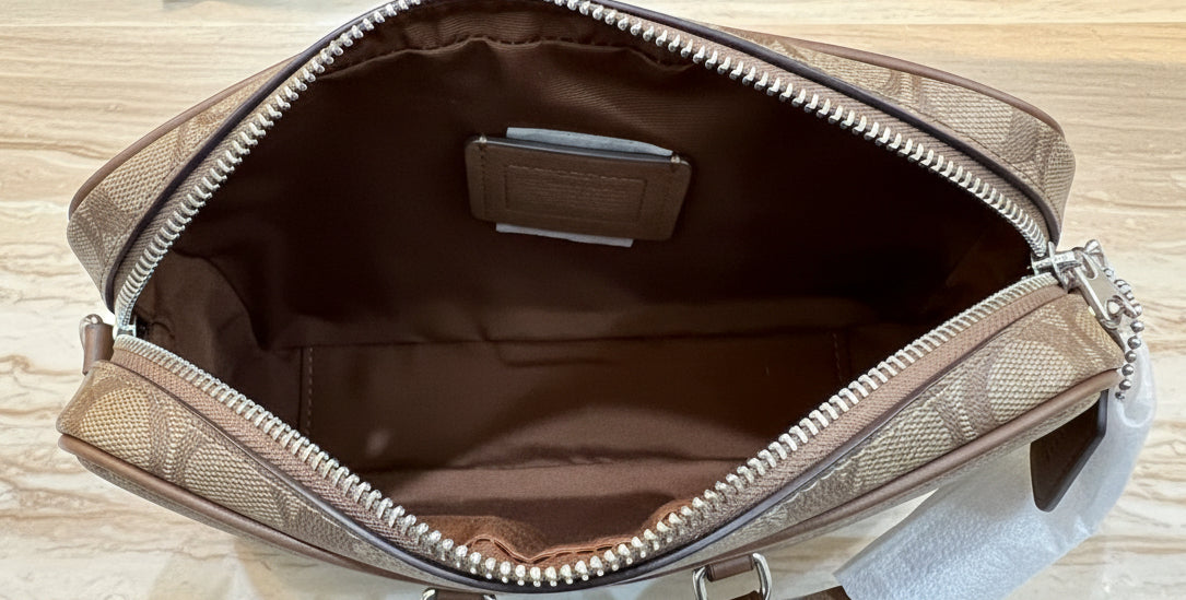 COACH PACE BODY BAG / BELTBAG - SIGNATURE BROWN
