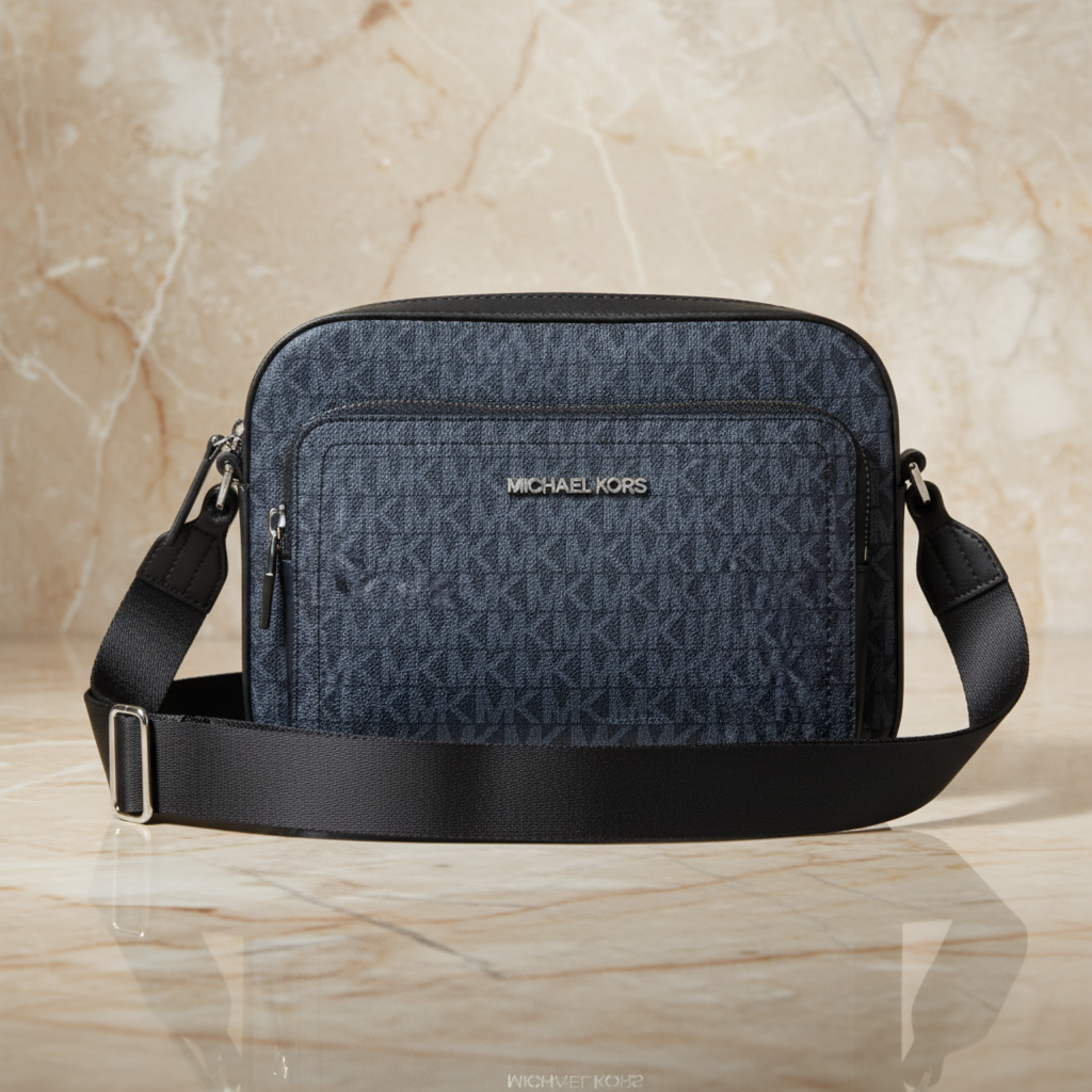 MICHAEL KORS COOPER SIGNATURE LOGO UTILITY CROSSBODY