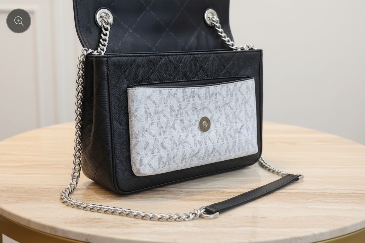 MICHAEL KORS REGINA MEDIUM FLAP CONVERTIBLE CHAIN SHOULDER BAG/CROSSBODY