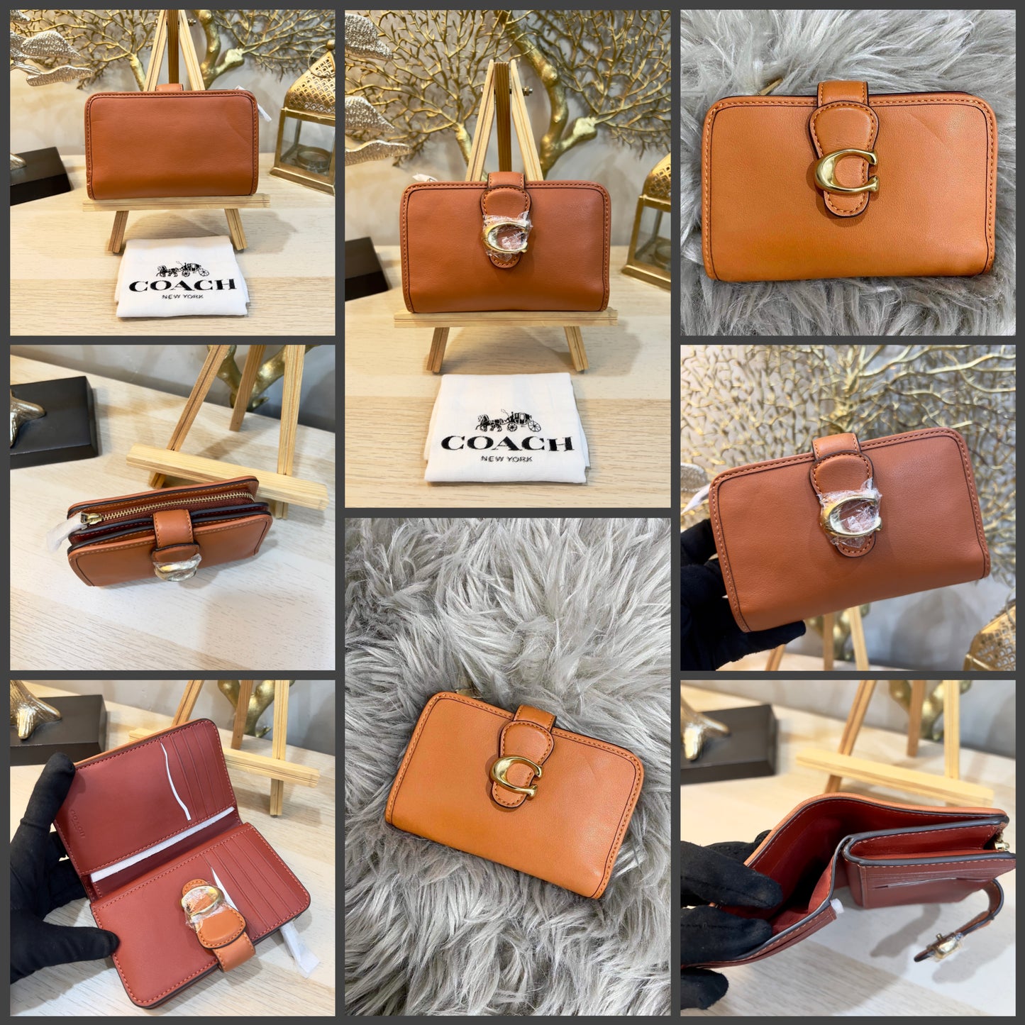 تخفيضات هائلة ‼️‼️ حقيبة كوتش متوسطة الحجم قابلة للطي بسحاب في الزاوية (من متجر بوتيك) بها طية - بدون بطاقة السعر