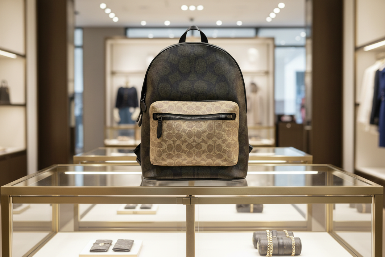 COACH MEN’S WEST BACKPACK IN BLOCKED SIGNATURE CANVAS