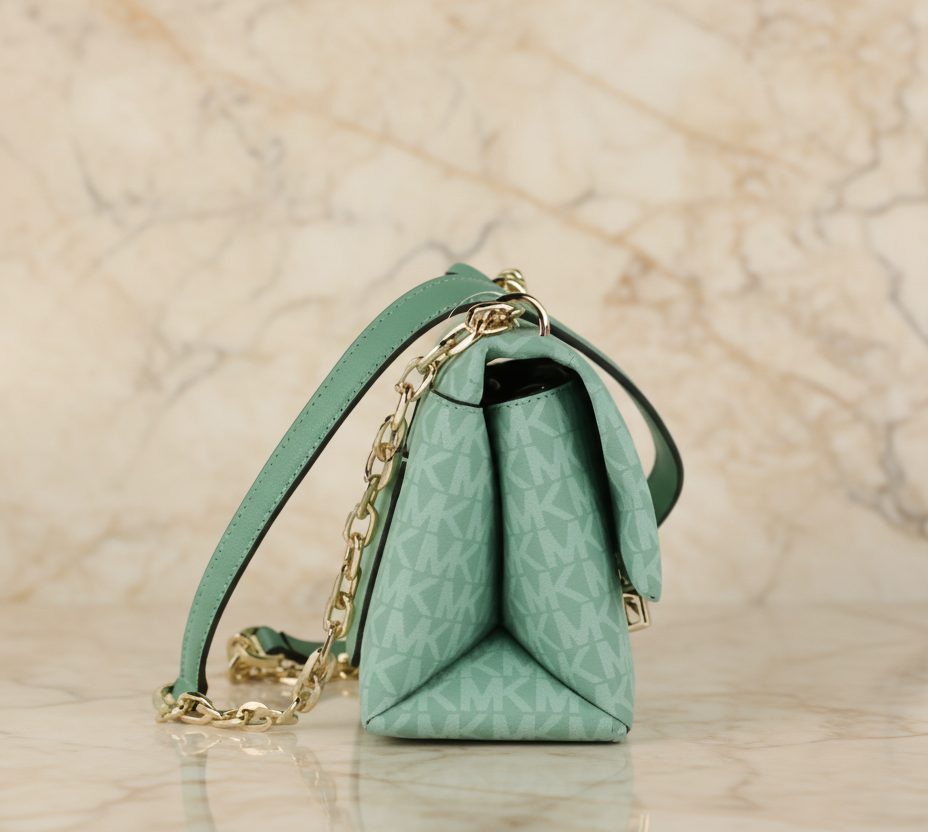 MICHAEL KORS MINI CECE - MONO SEA GREEN