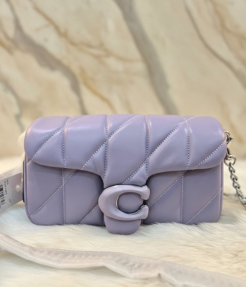 COACH PILLOW TABBY 18 WRISTLET/CROSSBODY - SOFTBPURPLE - NAPPA LEATHER