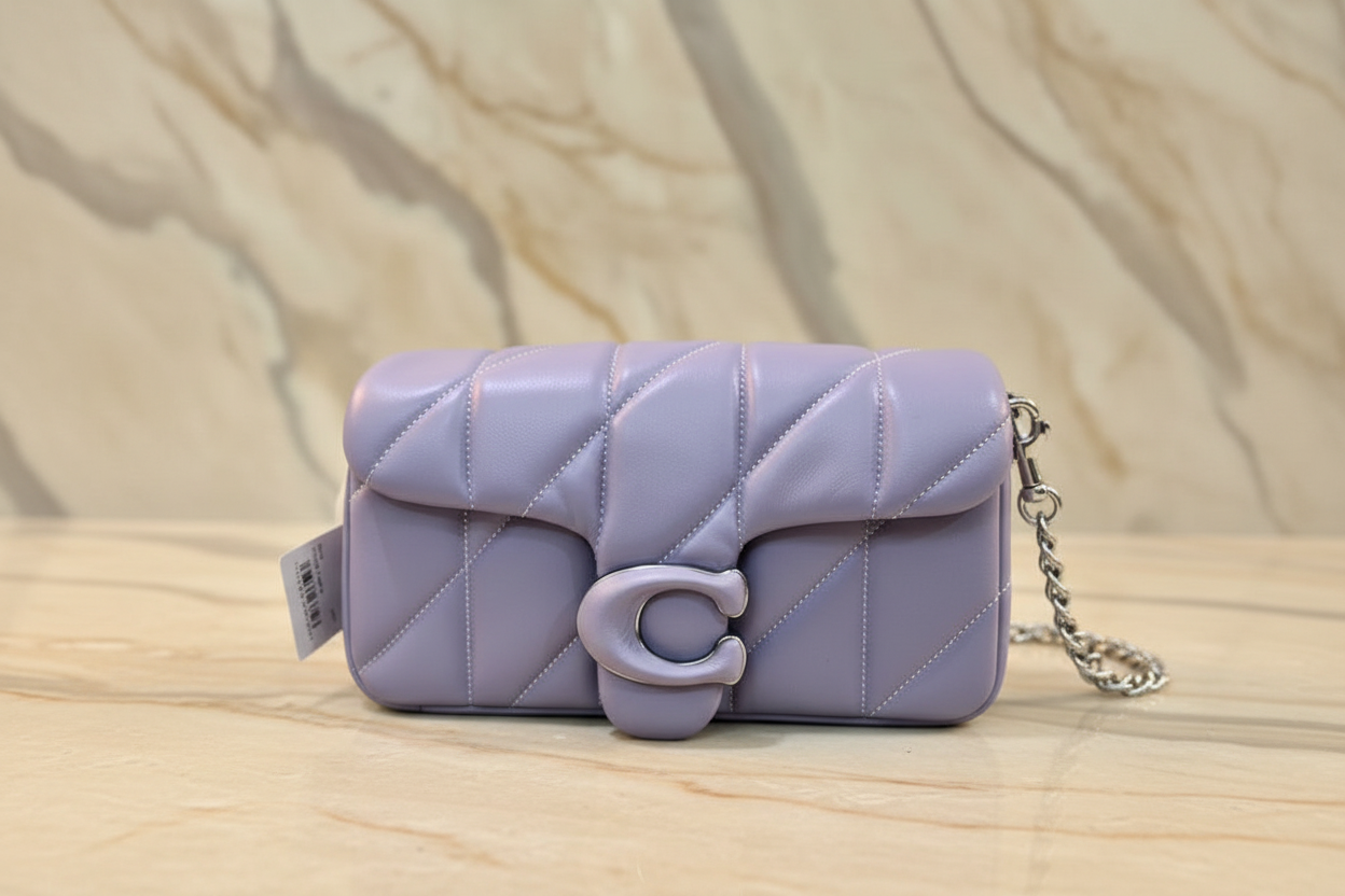 COACH PILLOW TABBY 18 WRISTLET/CROSSBODY - SOFTBPURPLE - NAPPA LEATHER