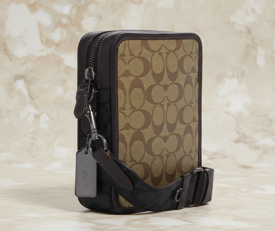 COACH SULLIVAN CROSSBODY SIGNATURE BROWN/BLACK