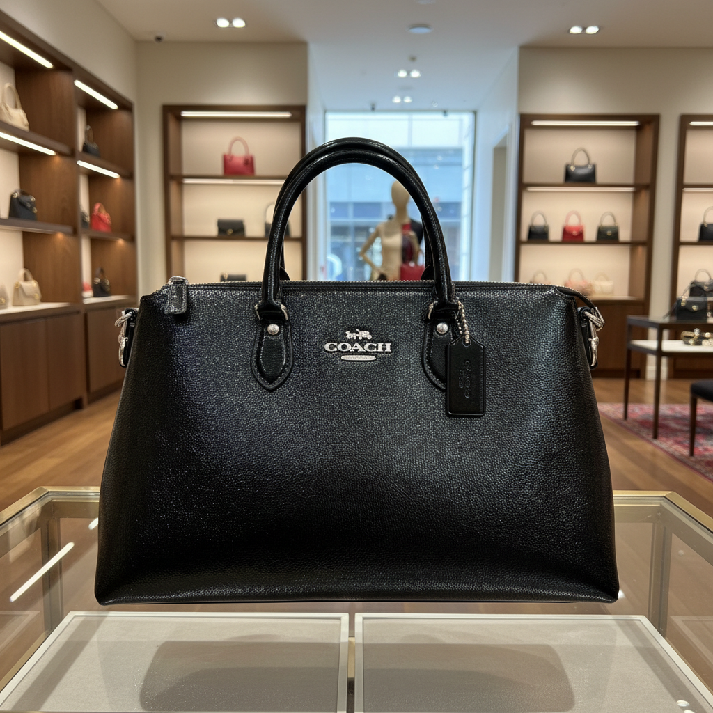 Coach Crinkled Patent Georgia Satchel