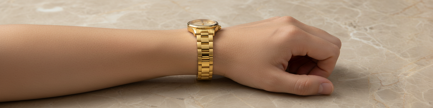 ساعة إنفيكتا أنجل النسائية - لون ذهبي