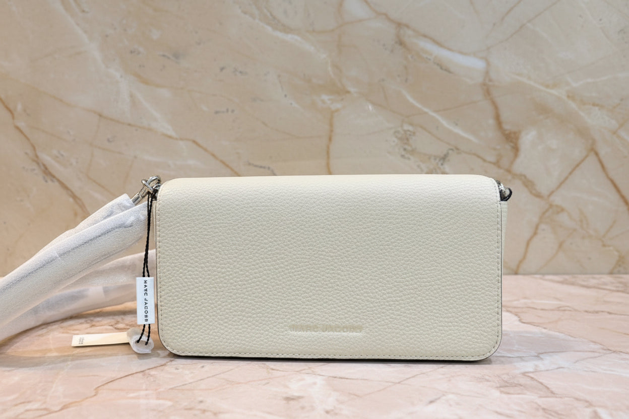 MARC JACOBS 3 IN 1 SHOULDER BAG/CROSSBODY/CLUTCH - MARSMALLOW COLOR