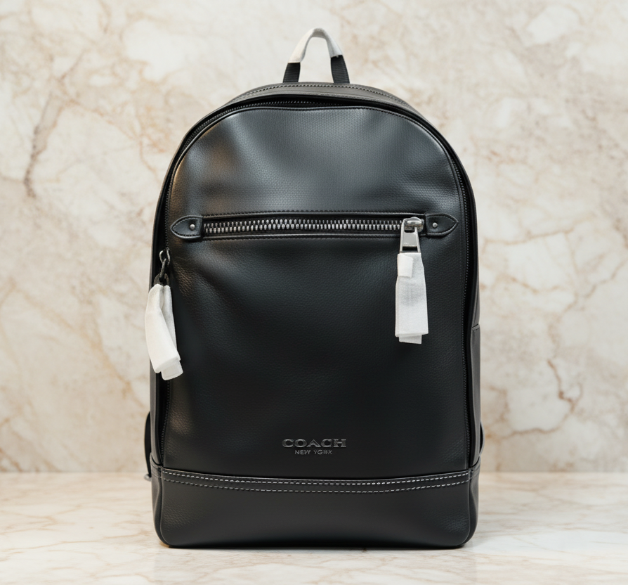 COACH GRAHAM SLINGPACK - BLACK LEATHER