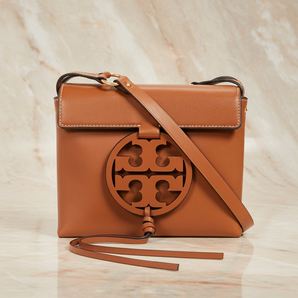 TORY BURCH MILLER CROSSBODY -  BROWN