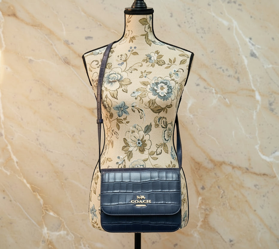 COACH BRYNN FLAP CROSSBODY - MIDNIGHT NAVY