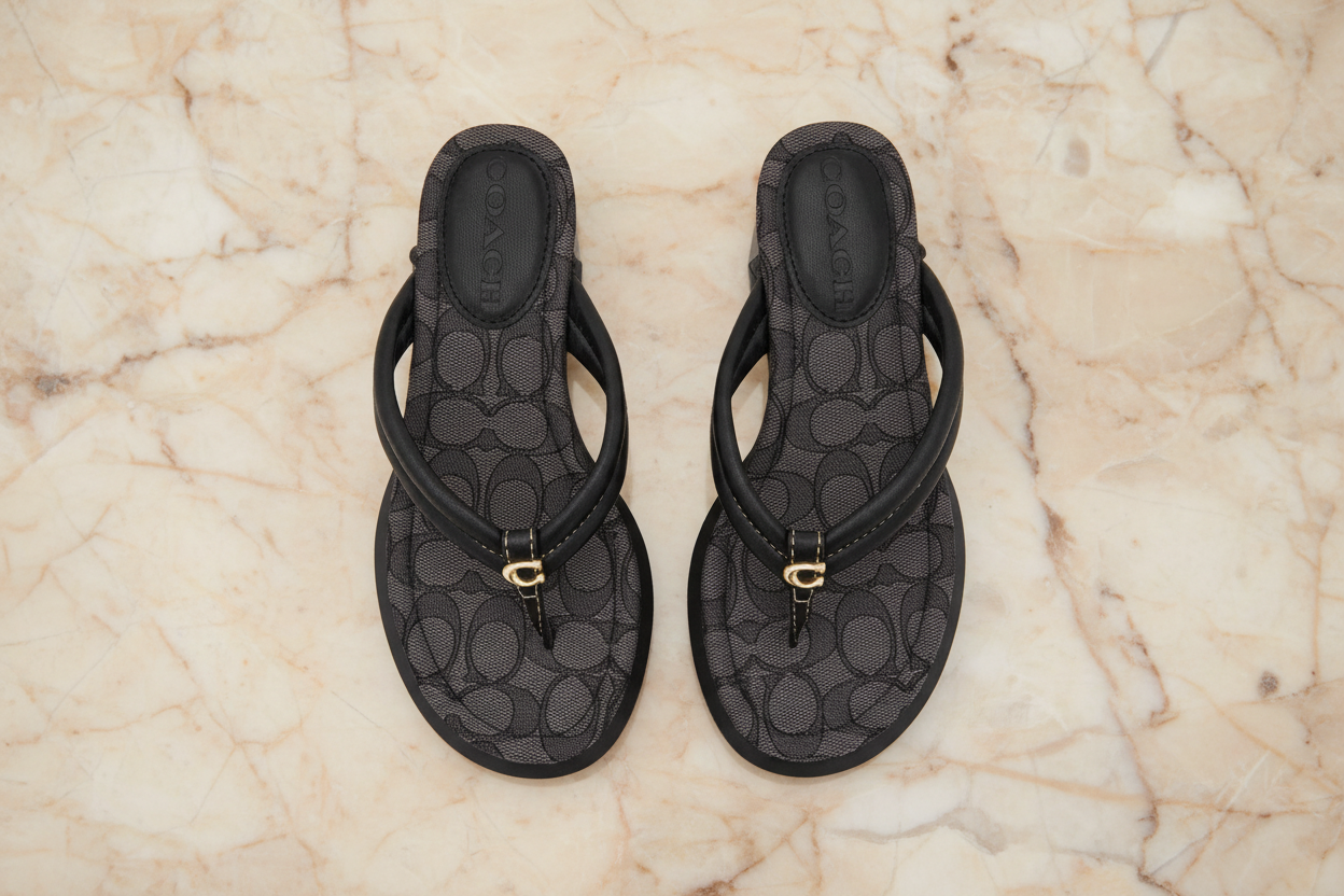 COACH WEDGE SANDALS