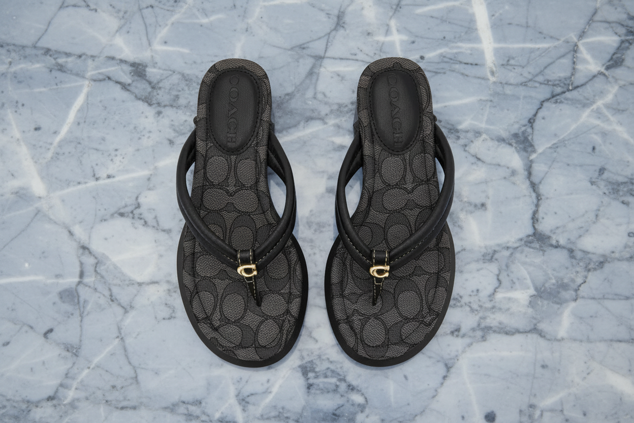 COACH WEDGE SANDALS