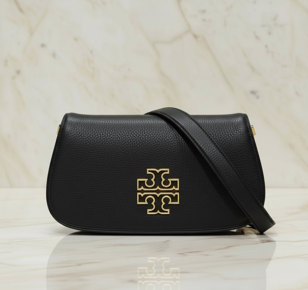 Tory Burch Britten Convertible Clitch Crossbody Chain Flap