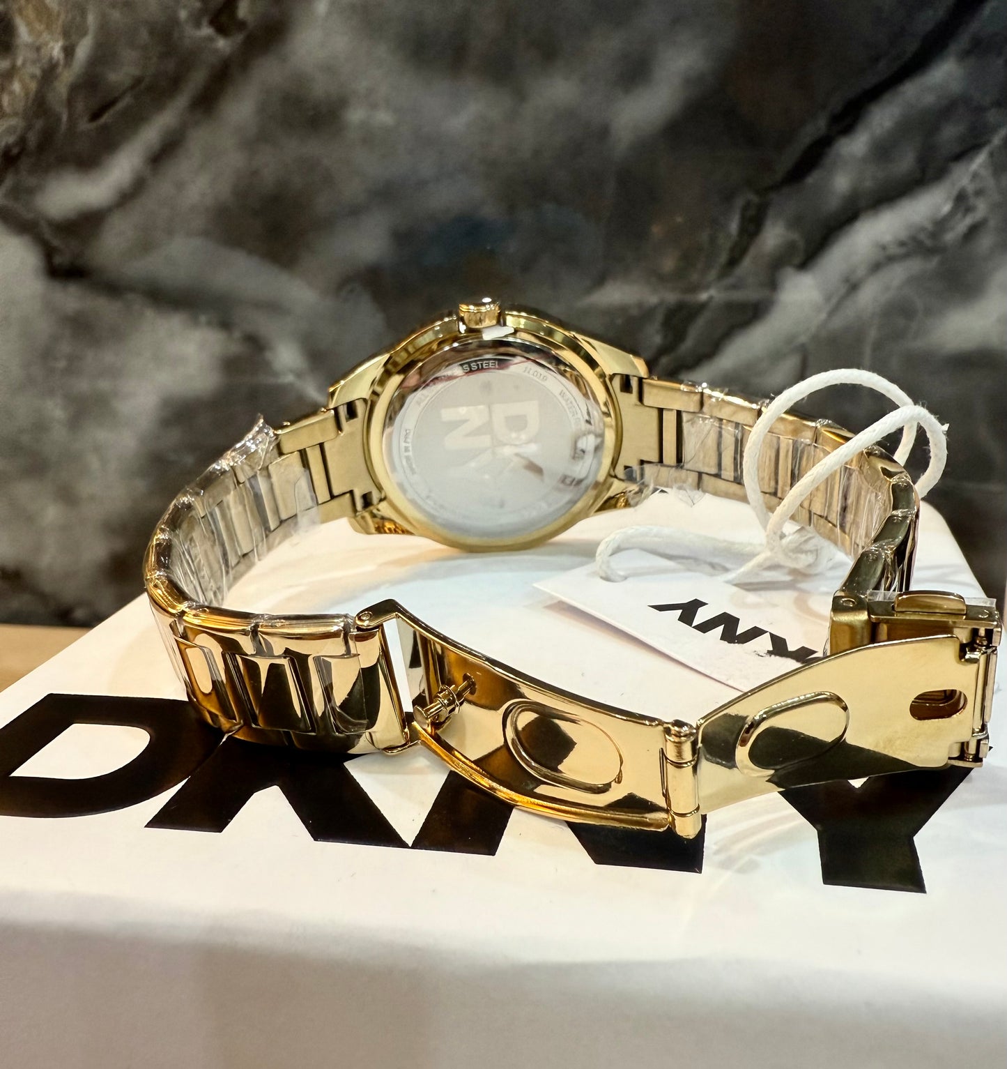 DKNY GLITZ GOLD WATCH