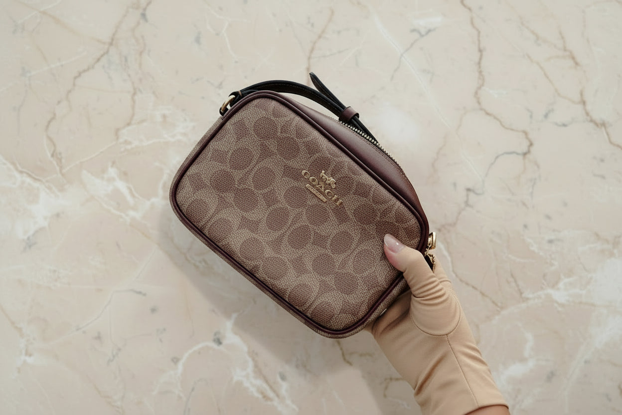 حقيبة كوتش ميني جيمي - تخفيضات! مع جزء صغير قابل للتقشير في الأمام - حقيبة كاميرا/حقيبة كروس بودي