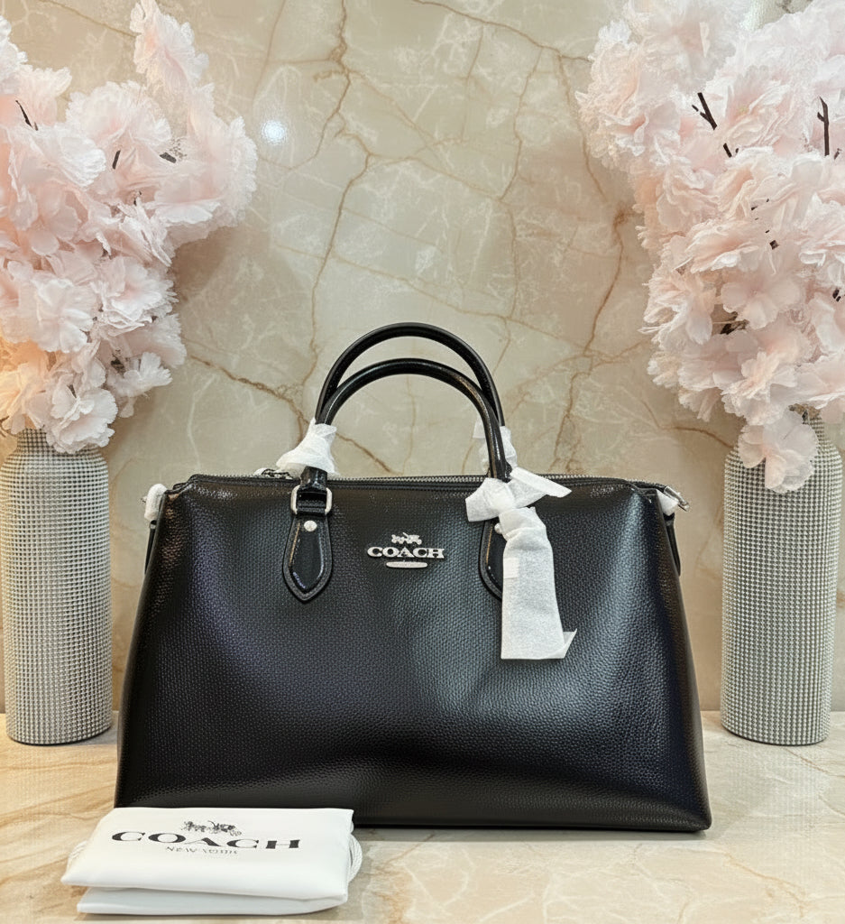 Coach Crinkled Patent Georgia Satchel