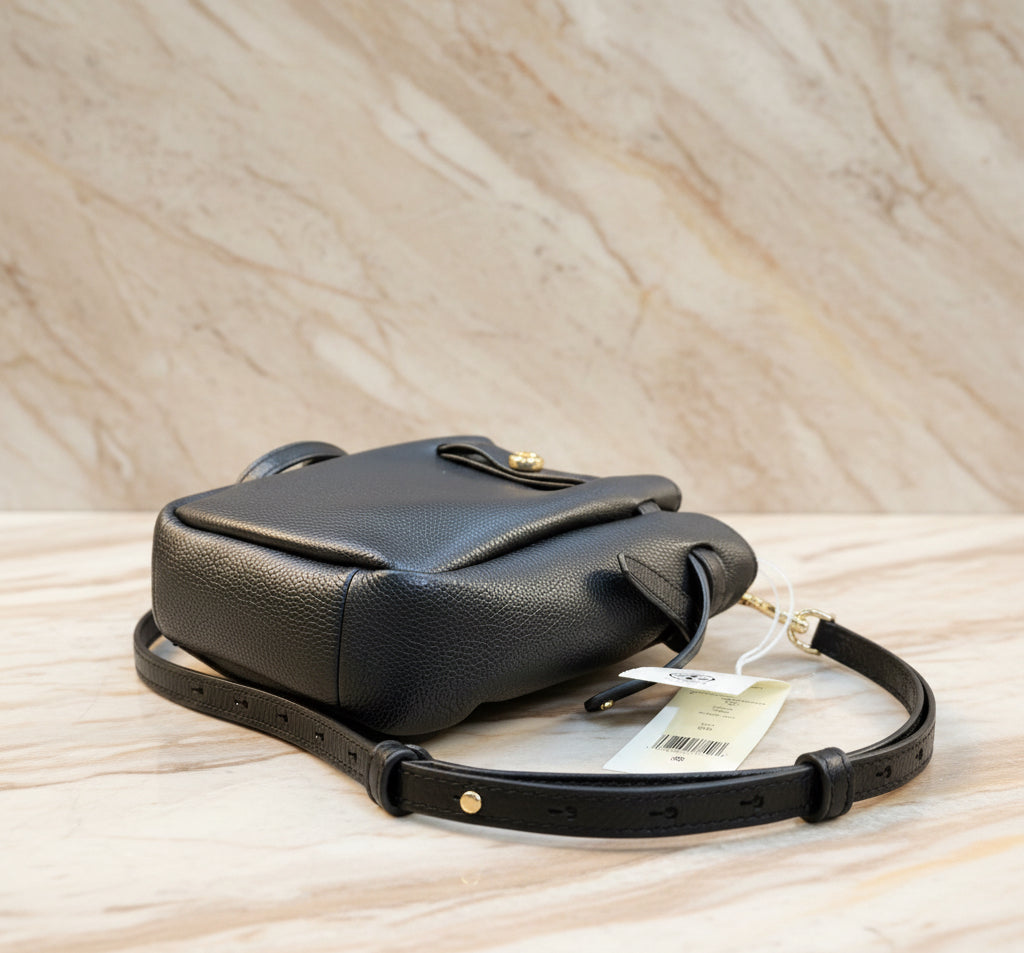 TORY BURCH MINI ROMY CROSSBODY - BLACK