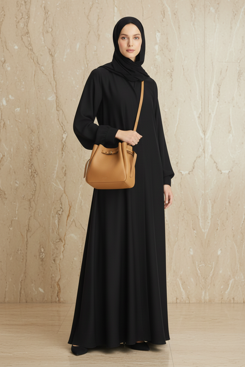 SALE!!! WITH CREASE IN FRONT DUE TO CARGO HANDLING - TORY BURCH SMALL ROMY BUCKET - BROWN