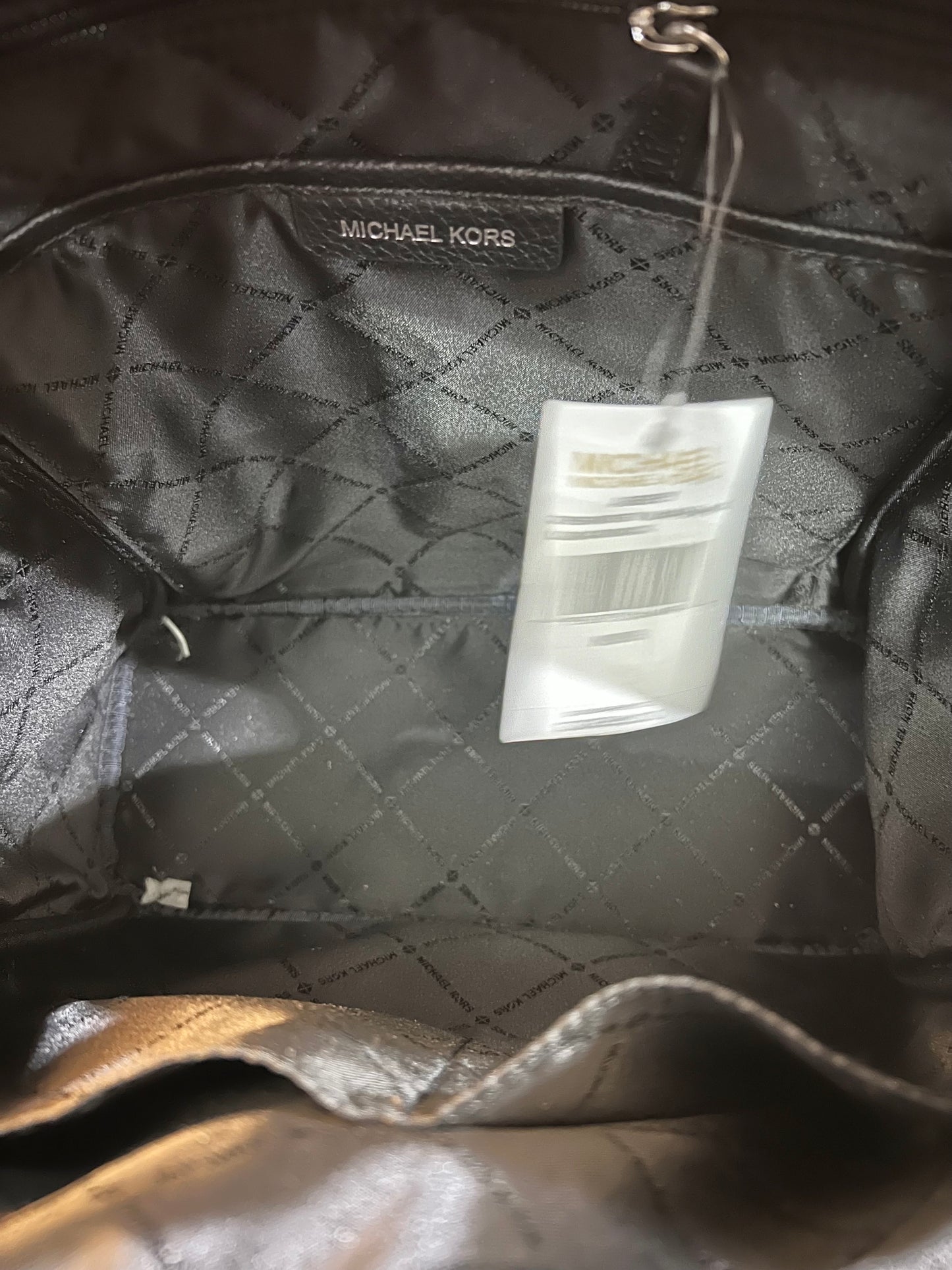 MICHAEL KORS ABBEY BACKPACK LARGE - SIGNATURE BLACK
