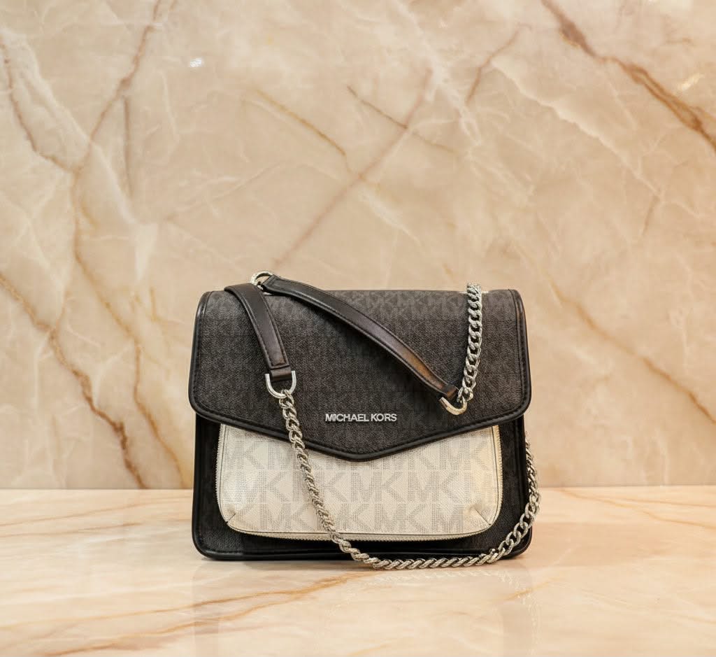 MICHAEL KORS REGINA MEDIUM FLAP CONVERTIBLE CHAIN SHOULDER BAG/CROSSBODY