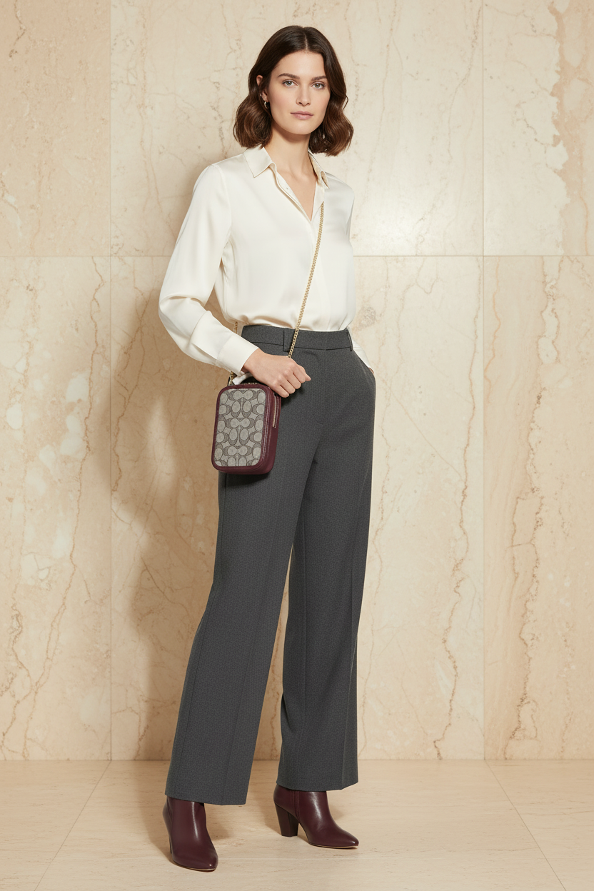 COACH ALIE PHONE CROSSBODY BAG IN SIGNATURE JACQUARD - OAK MAPLE ( FR. BOUTIQUE STORE )