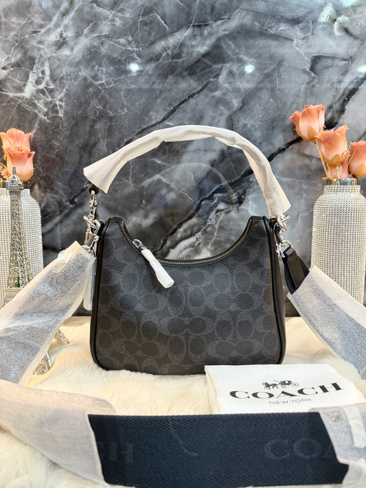 COACH NOLAN SHOULDER BAG/CROSSBODY- SIGNATURE COATED CANVAS