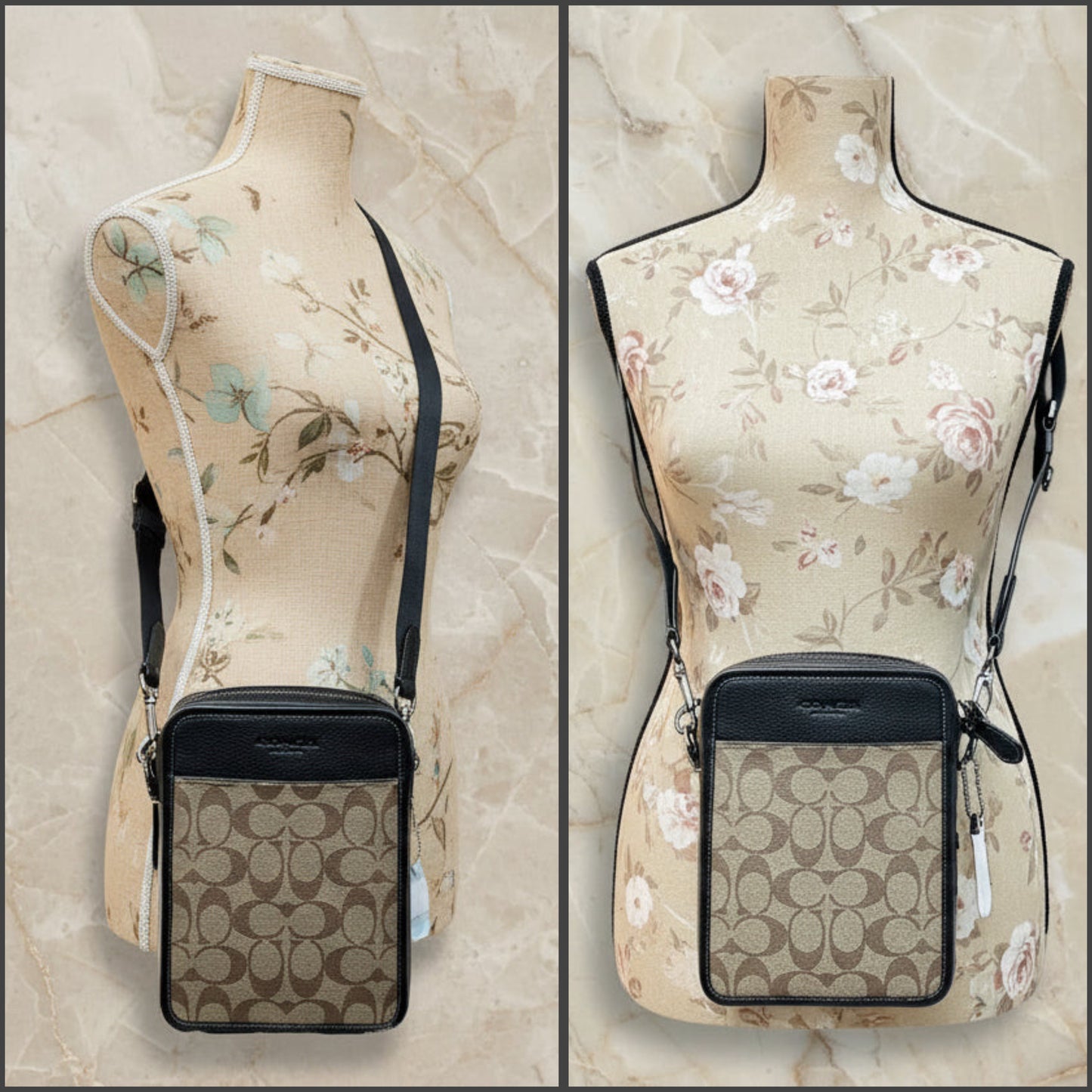 COACH SULLIVAN CROSSBODY SIGNATURE BROWN/BLACK