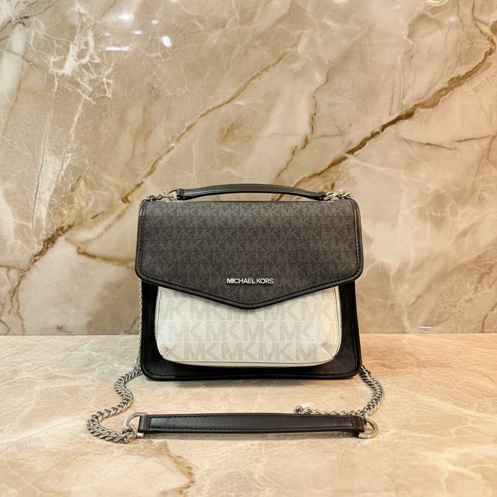 MICHAEL KORS REGINA MEDIUM FLAP CONVERTIBLE CHAIN SHOULDER BAG/CROSSBODY