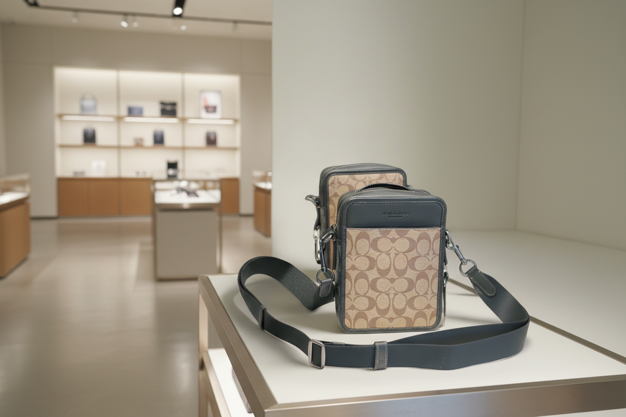 COACH SULLIVAN CROSSBODY SIGNATURE BROWN/BLACK