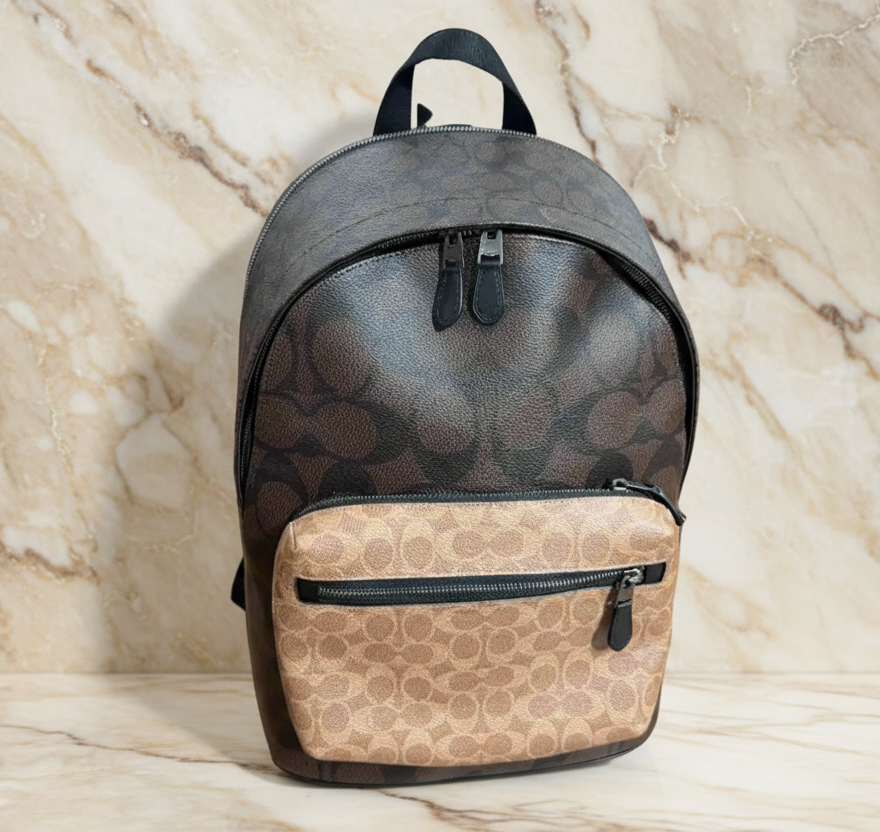 COACH MEN’S WEST BACKPACK IN BLOCKED SIGNATURE CANVAS