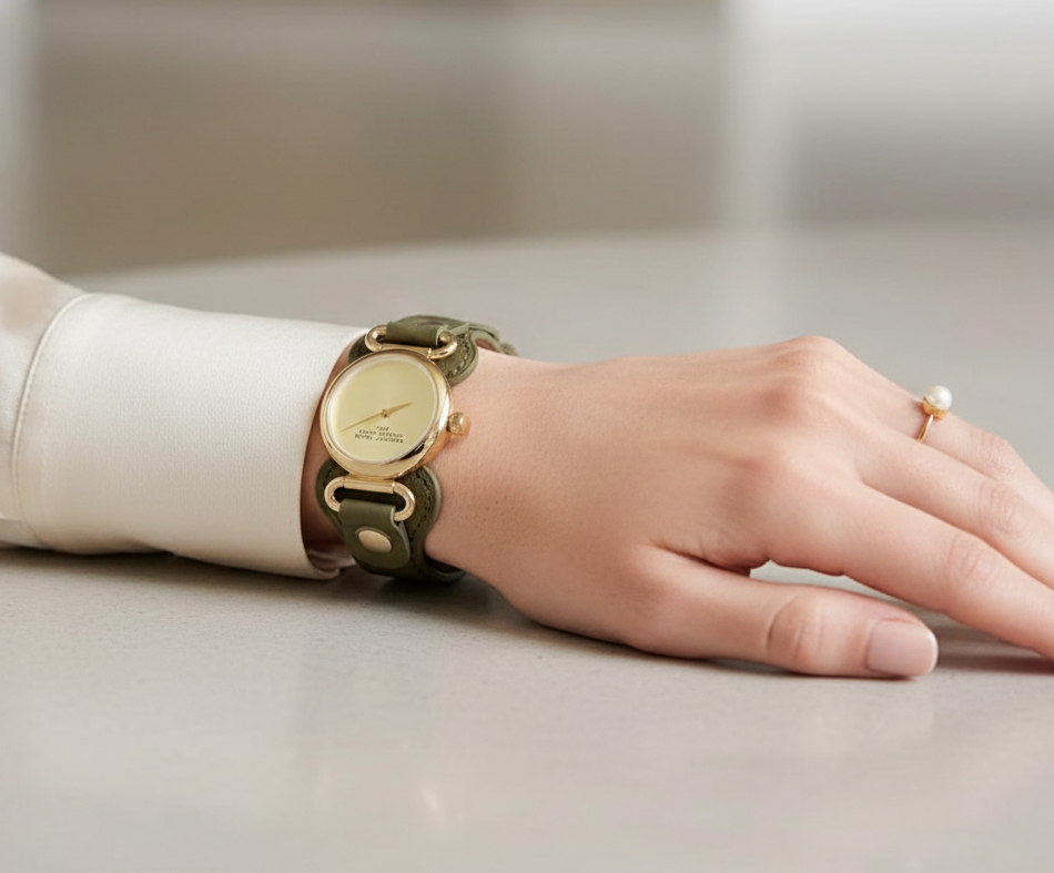 MARC JACOBS CUFF LEATHER WATCH