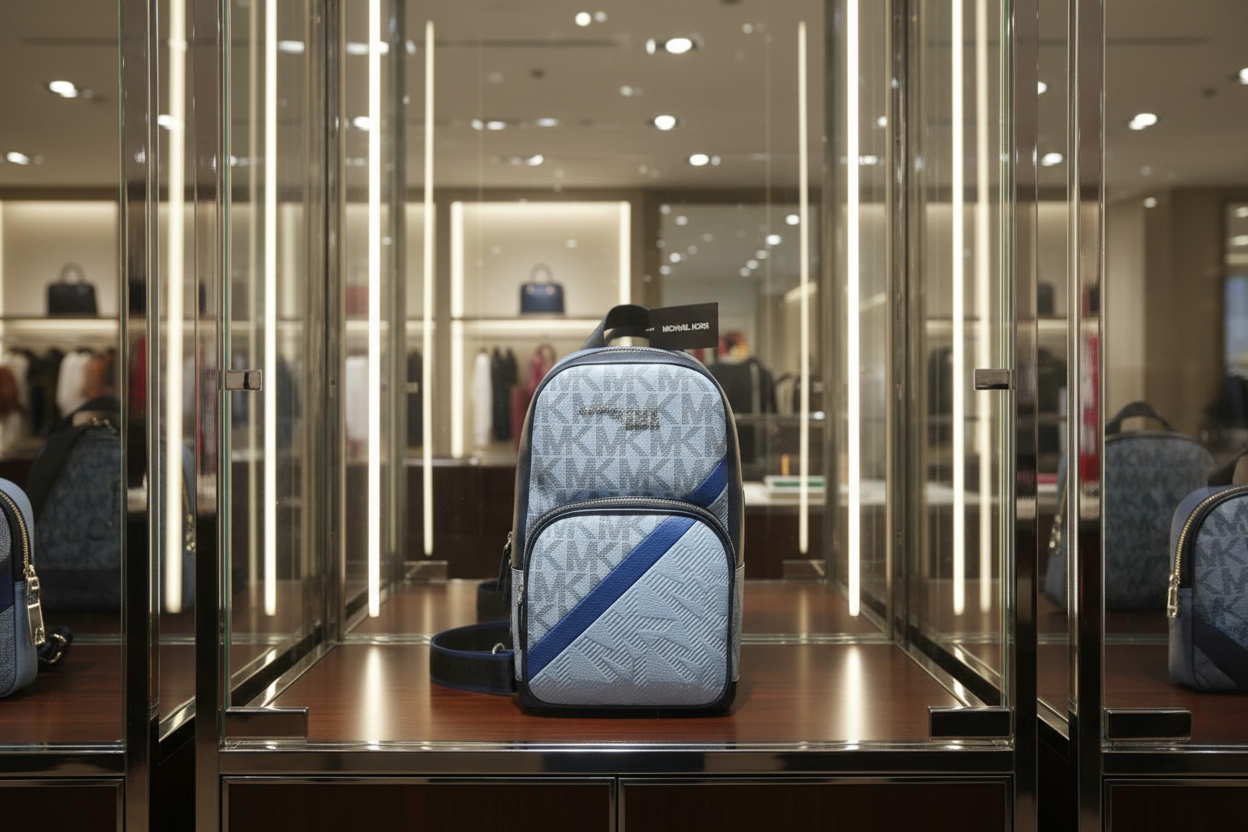 MICHAEL KORS COOPER COMMUTER SLINGPACK CHAMBRAY