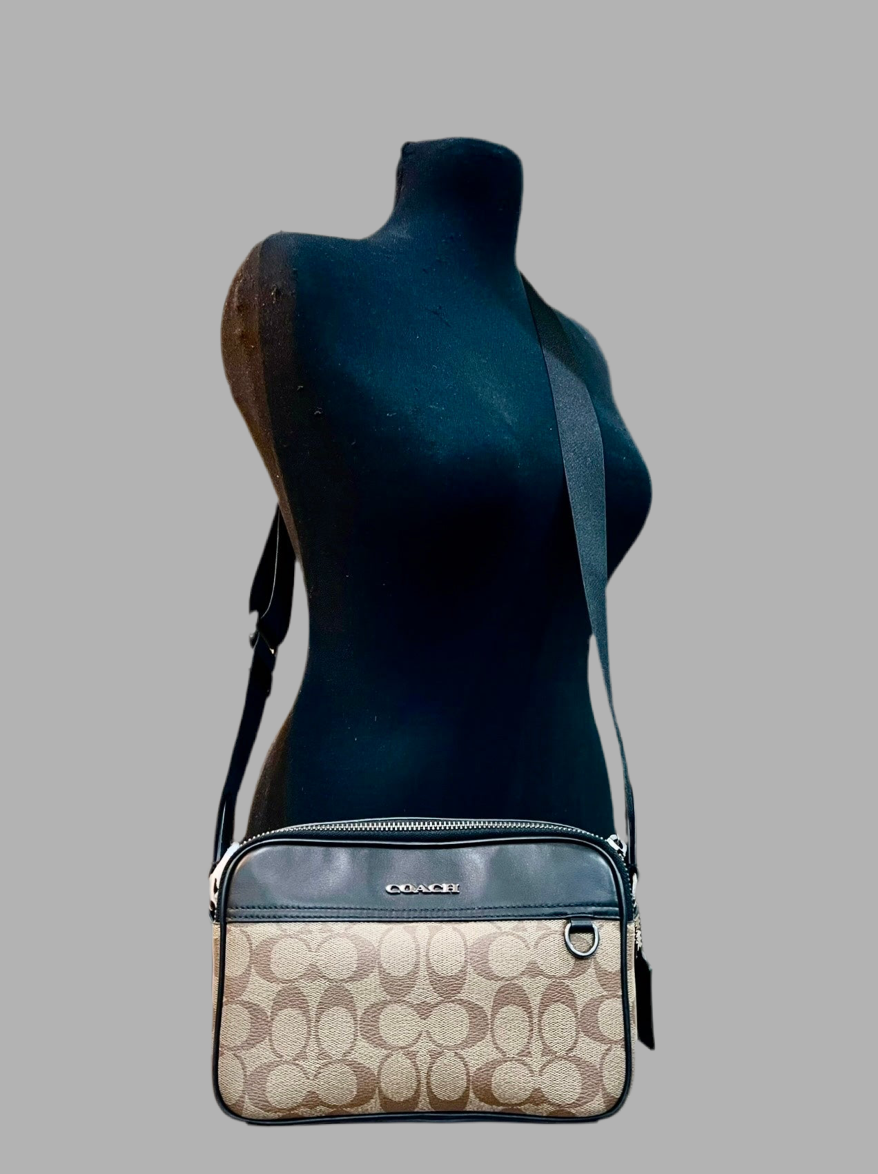 COACH GRAHAM CROSSBODY SIGNATURE COATED CANVAS
