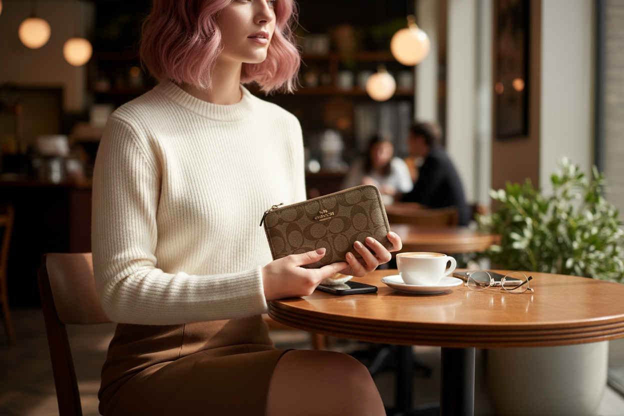 COACH MEDIUM ZIP AROUND WALLET