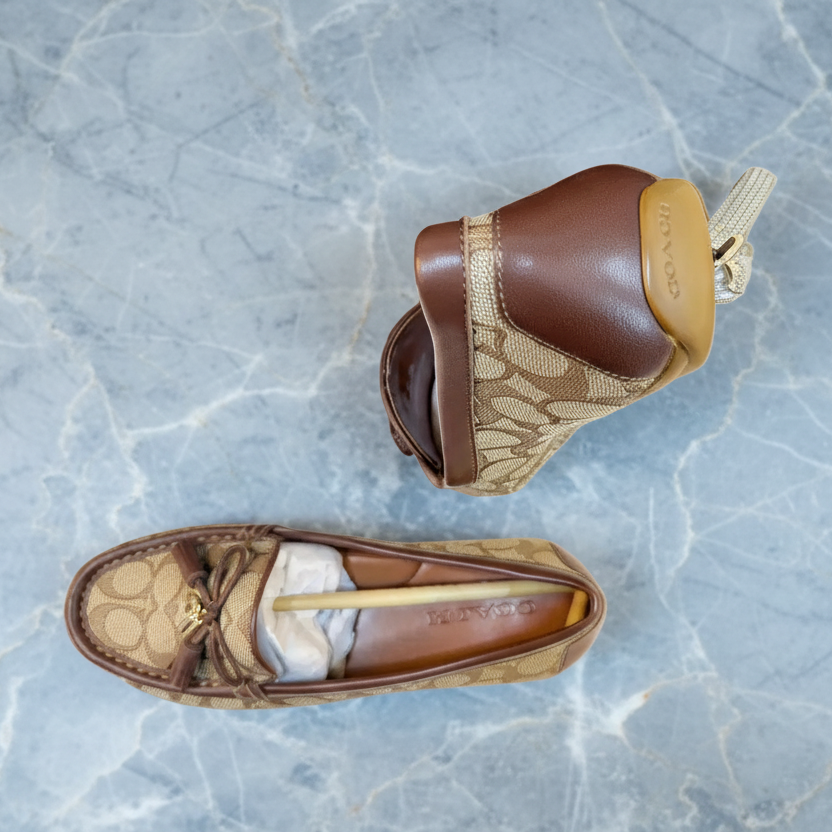 COACH JACQUARD FLAT SHOES