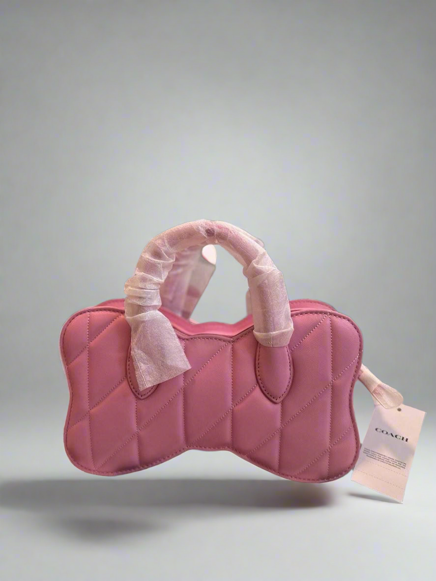 COACH BOW SATCHEL WITH QUILTING