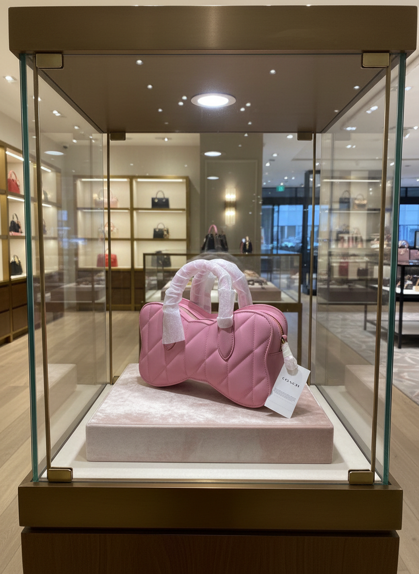 حقيبة كتف من قماش كوتش مزينة بتطريز