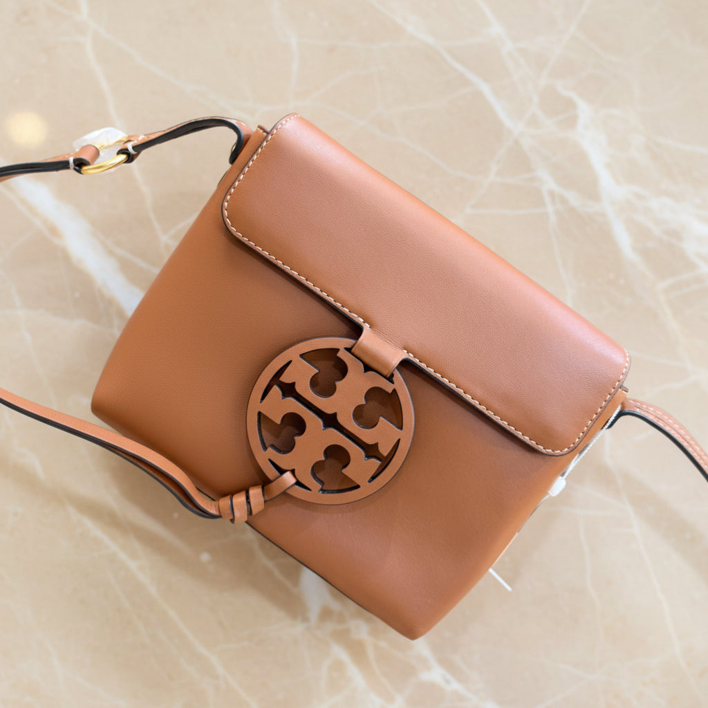TORY BURCH MILLER CROSSBODY -  BROWN