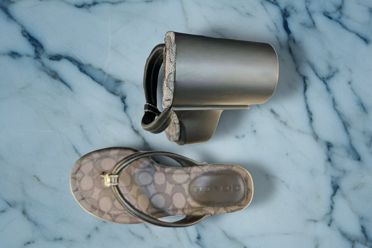 COACH WEDGE SANDALS