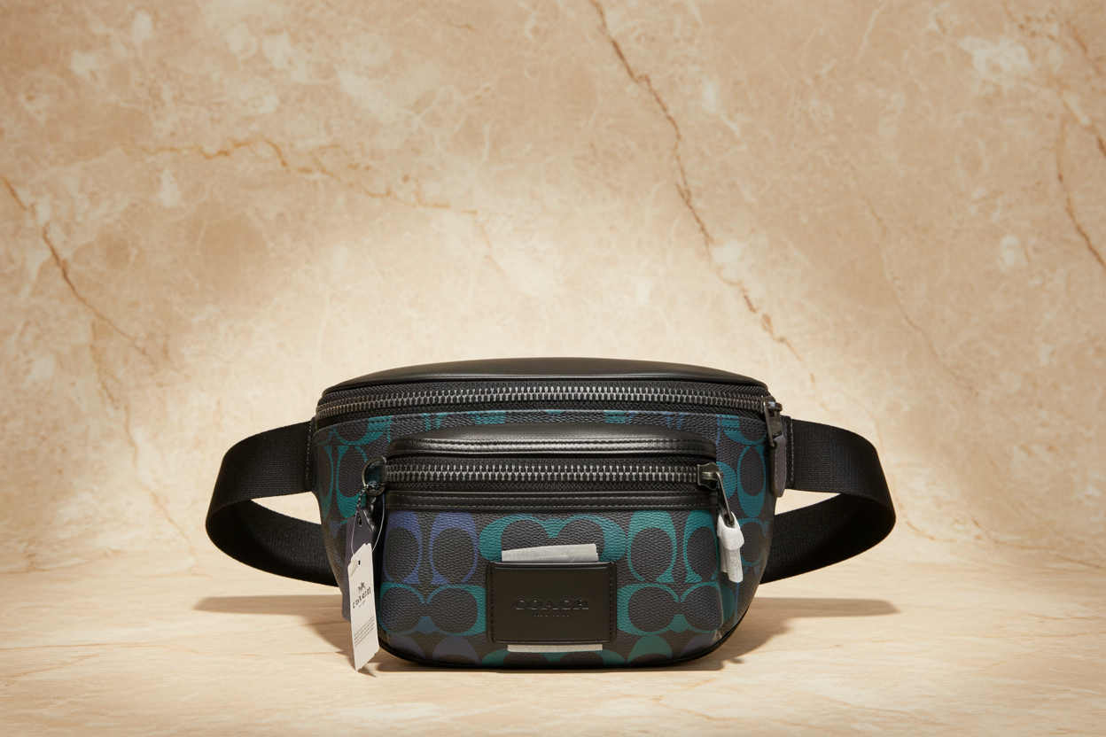 حقيبة خصر/حقيبة صدر من كوتش ويستواي - أخضر جرافيتي