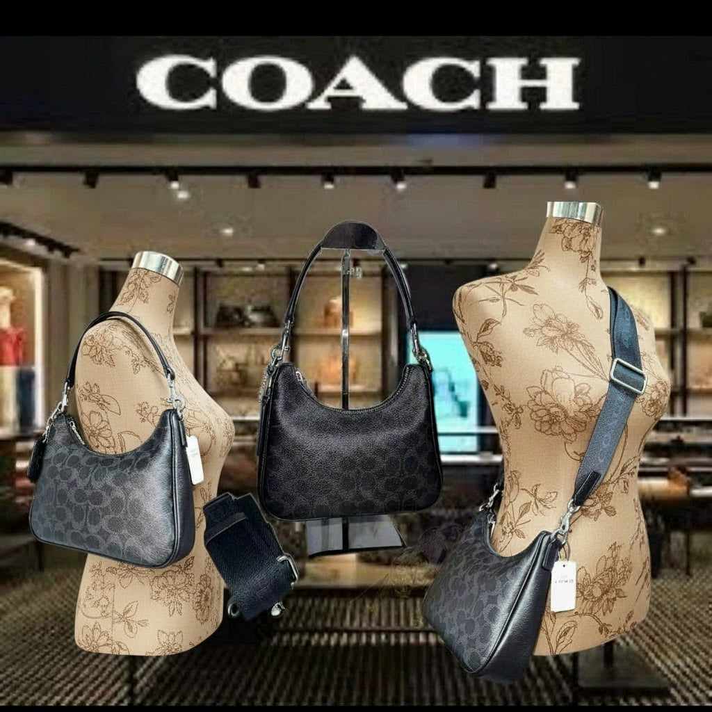 حقيبة كتف/حقيبة كروس بودي من كوتش نولان - قماش مطلي مميز